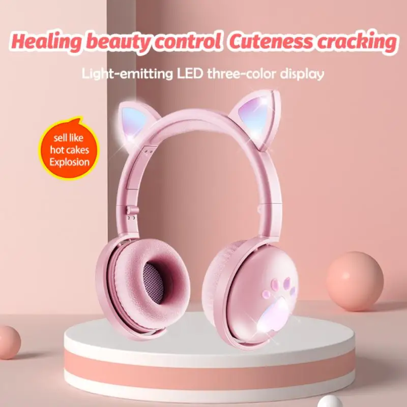 New Cat Claw Luminous Headphones Wireless Bluetooth-compatible Headset Cat Ears Trendy Cute Music Earphones With Microphone
New Cat Claw Luminous Headphones Wireless Bluetooth-compatible Headset Cat Ears Trendy Cute Music Earphones With Microphone
