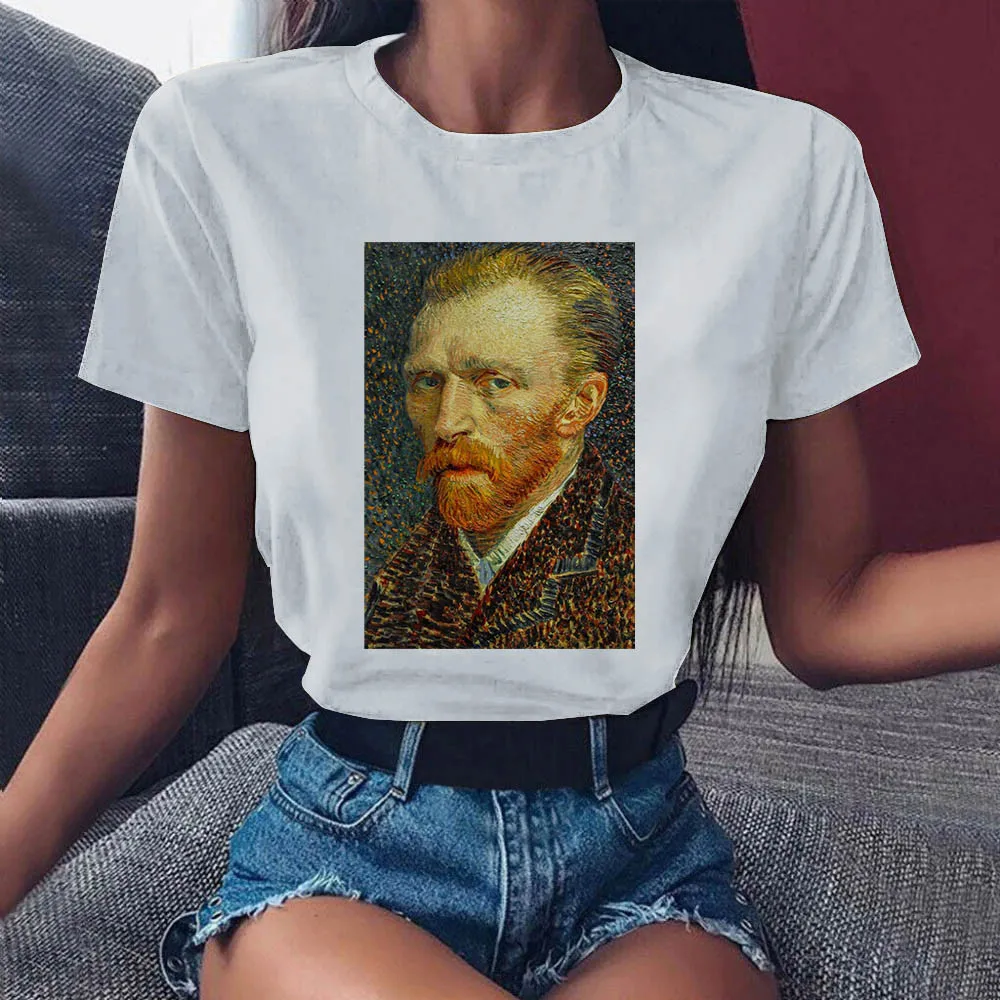 White Tshirt Van Gogh Art Tee Shirts Fashion Women Tops Tee Harajuku T-shirts Female Tee Clothes Camiseta Femina
White Tshirt Van Gogh Art Tee Shirts Fashion Women Tops Tee Harajuku T-shirts Female Tee Clothes Camiseta Femina