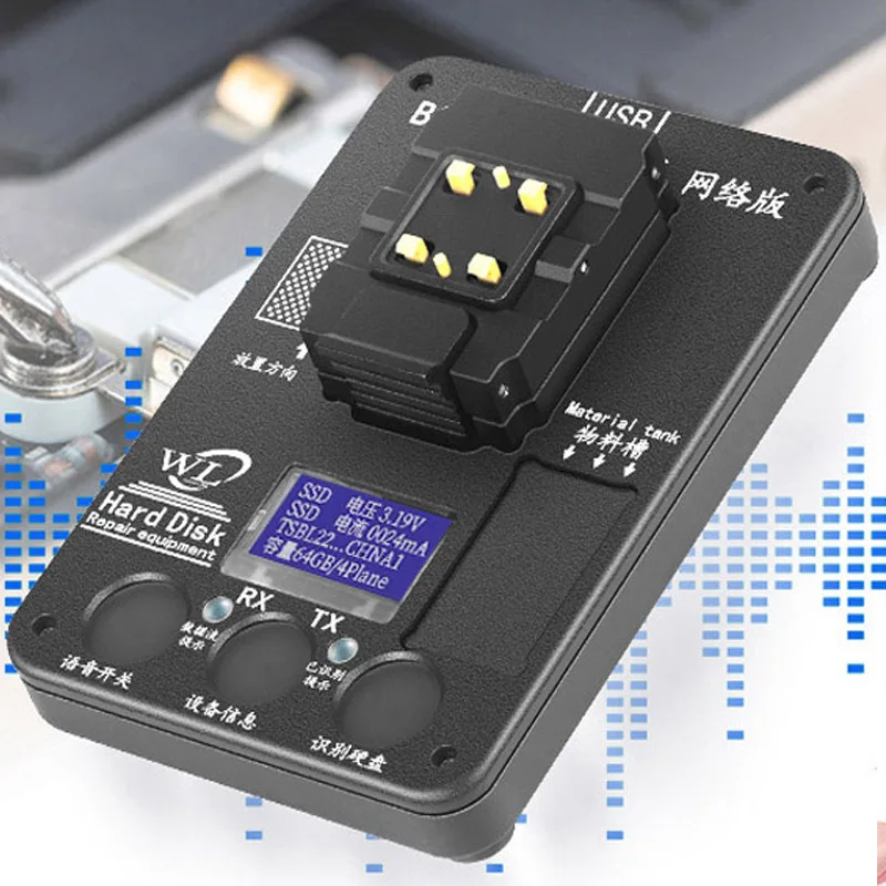 Жесткий диск WL B110, программатор BGA110 для телефона 8 8p x xs xsmax 11 11pro max NAND HDD, инструмент для чтения и записи, Обновление памяти резервного копирова...
Жесткий диск WL B110, программатор BGA110 для телефона 8 8p x xs xsmax 11 11pro max NAND HDD, инструмент для чтения и записи, Обновление памяти резервного копирова...