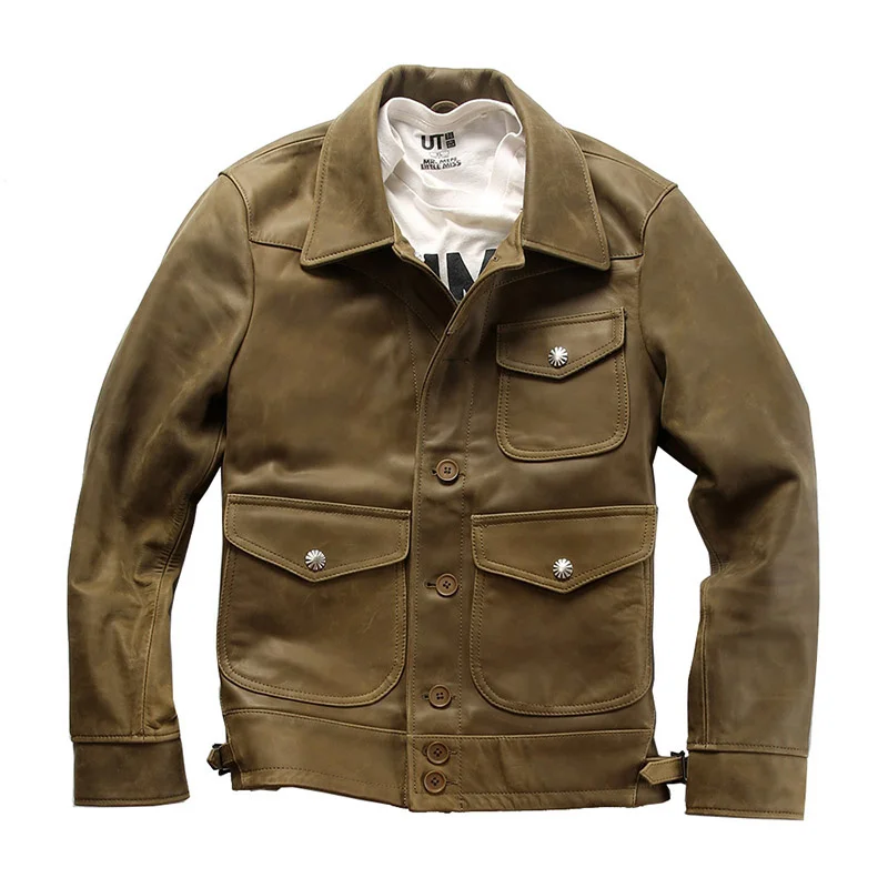 1935 Read Description! Asian Size Excellent Cow Leather Winter Jacket Men's Classic Cowhide Leather Coat
1935 Read Description! Asian Size Excellent Cow Leather Winter Jacket Men's Classic Cowhide Leather Coat