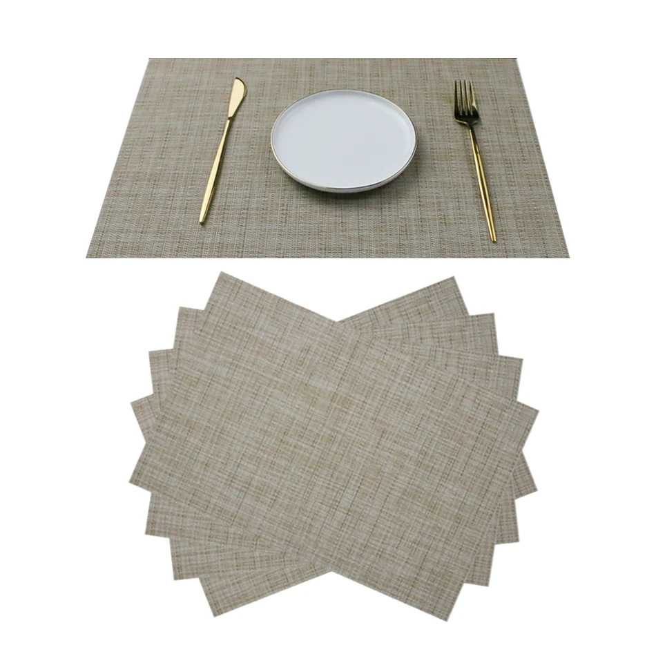 PVC Non-Slip Washable Placemat,Vinyl Laminated Woven Dining Table Accessories,Dining Kitchen Table Mat Wedding Hotel Decor
PVC Non-Slip Washable Placemat,Vinyl Laminated Woven Dining Table Accessories,Dining Kitchen Table Mat Wedding Hotel Decor