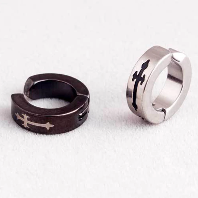 1 Pair Punk Black Pattern Crosses Earrings Clip On Earring In Cartilage Double Earrings Vintage Cross Earrings For Men
1 Pair Punk Black Pattern Crosses Earrings Clip On Earring In Cartilage Double Earrings Vintage Cross Earrings For Men