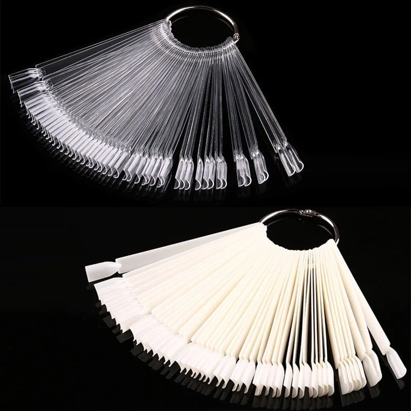 White Clear 50Pcs Display Key Ring Nail Art Tips Pop Stick Fan Polish Practice Wheel Kit Wholesale
White Clear 50Pcs Display Key Ring Nail Art Tips Pop Stick Fan Polish Practice Wheel Kit Wholesale