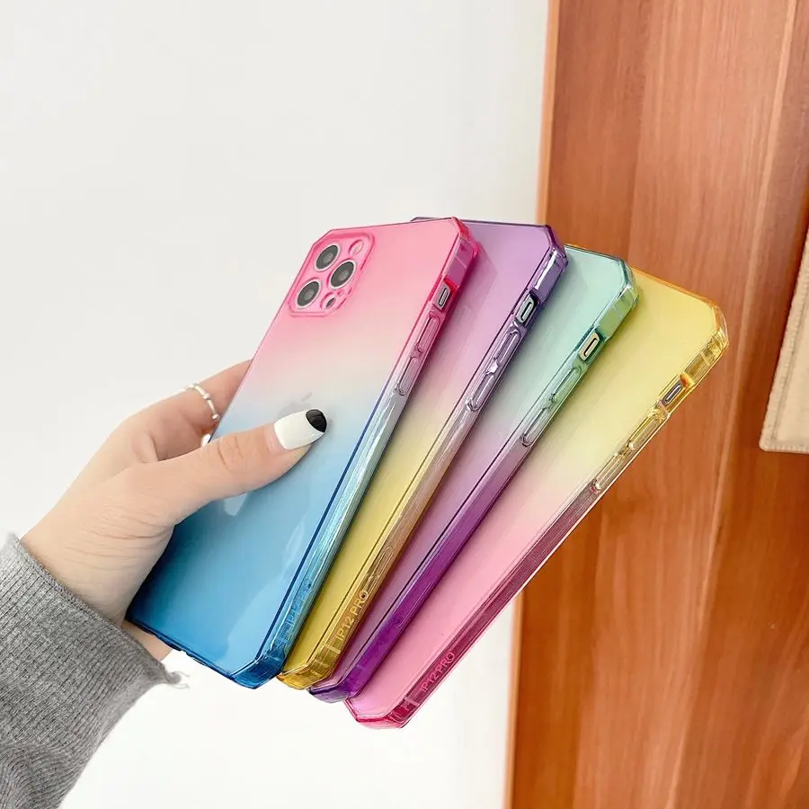 Luxury Original Silicone Phone Case For iPhone 12 11 Pro Max Mini XS X XR 7 8 Plus SE Thin Transparent Gradient TPU Soft Cover
Luxury Original Silicone Phone Case For iPhone 12 11 Pro Max Mini XS X XR 7 8 Plus SE Thin Transparent Gradient TPU Soft Cover