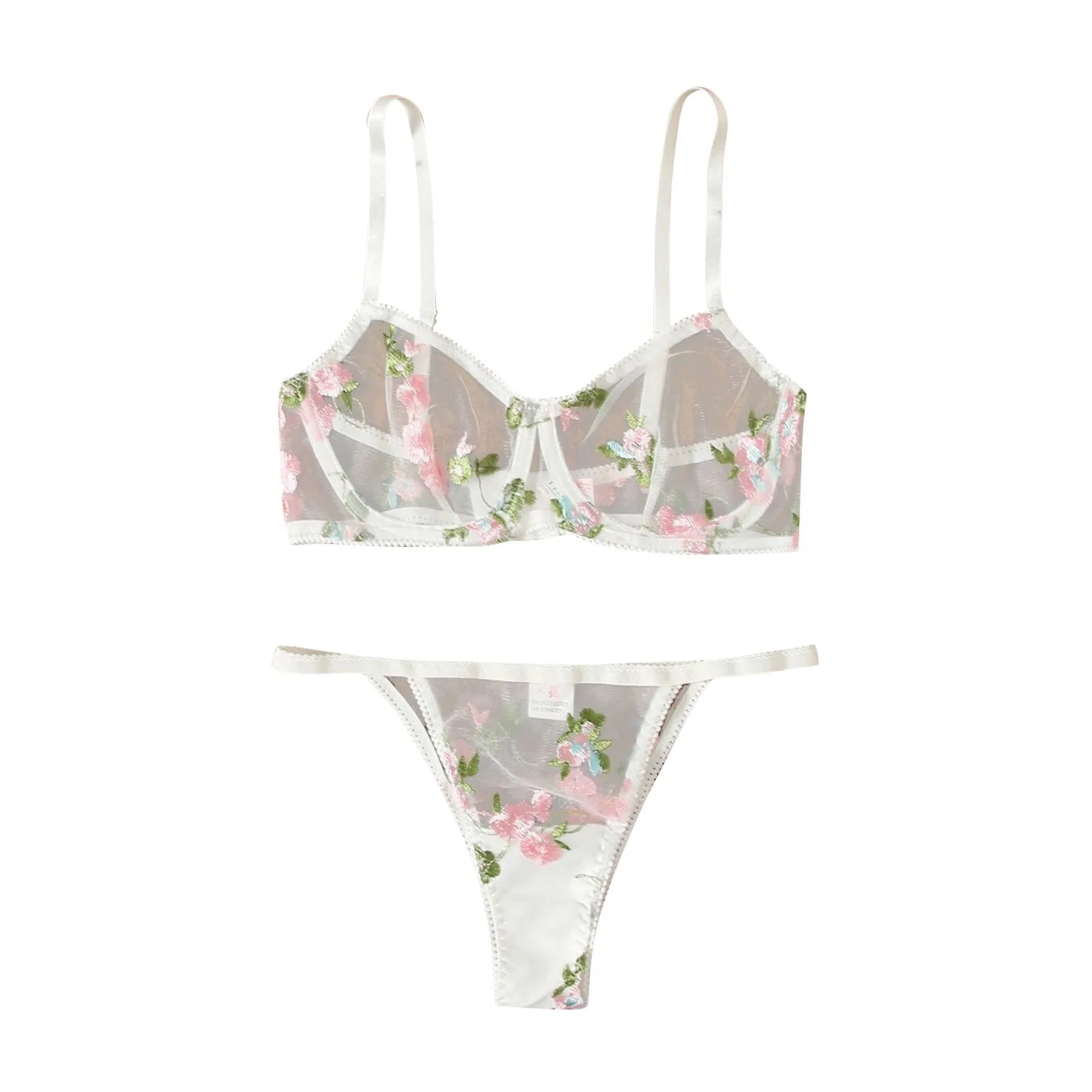 New Sexy Lingerie Fashion Thong Sleepwear Underwear Lingerie Flower Lace Sexy Embroidered Two-piece Underwear Without Steel Ring
New Sexy Lingerie Fashion Thong Sleepwear Underwear Lingerie Flower Lace Sexy Embroidered Two-piece Underwear Without Steel Ring