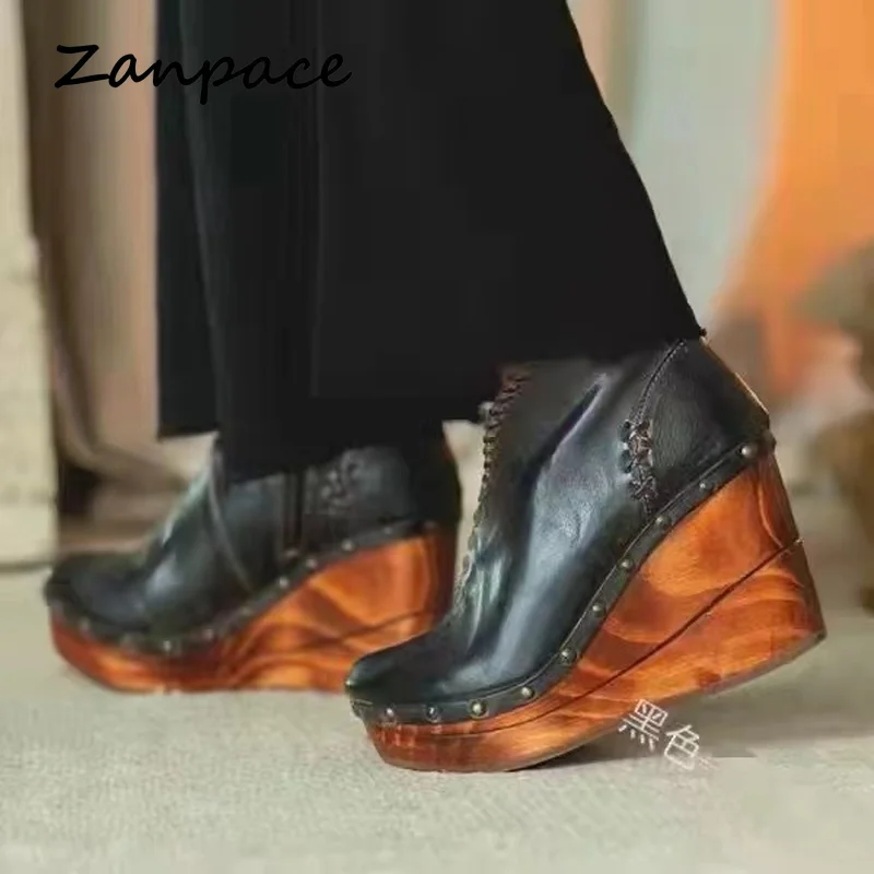 2021 New Women's Boots Wedges Leather Women Shoes High Heel Boots Autumn Med Heel Platform Boots Leather Size 43 Women Shoes
2021 New Women's Boots Wedges Leather Women Shoes High Heel Boots Autumn Med Heel Platform Boots Leather Size 43 Women Shoes