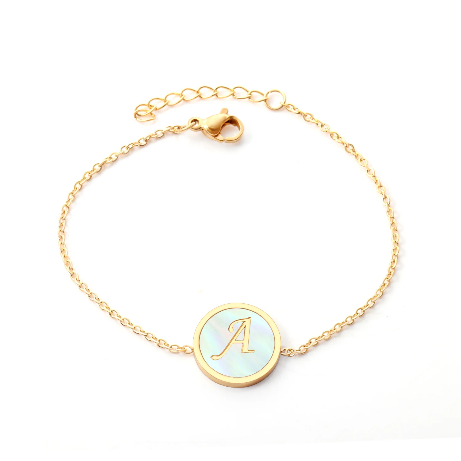 LUXUKISSKIDS Stainless Steel Shell 26 A-Z Letter Femme bracelets&bangles For Women Initial Charms Gold Link Chain Bracelets
LUXUKISSKIDS Stainless Steel Shell 26 A-Z Letter Femme bracelets&bangles For Women Initial Charms Gold Link Chain Bracelets