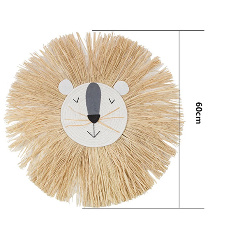 Handmade Knitting Straw Wall Decoration Cartoon Animal Woven Artwork Ornament for Home Kids Classroom 60cm K9Store
Handmade Knitting Straw Wall Decoration Cartoon Animal Woven Artwork Ornament for Home Kids Classroom 60cm K9Store