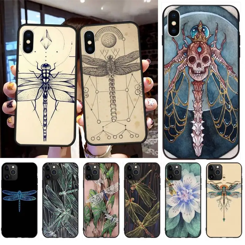 art dragonfly Fly tattoo Soft Silicone TPU Phone Cover for iPhone 11 pro XS MAX 8 7 6 6S Plus X 5S SE 2020 XR case
art dragonfly Fly tattoo Soft Silicone TPU Phone Cover for iPhone 11 pro XS MAX 8 7 6 6S Plus X 5S SE 2020 XR case