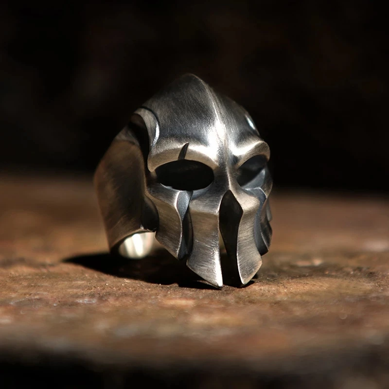Men's Retro Spartan Hero Helmet Mask Ring Punk Accessories Gothic Skull Ring Rock Trinket Gift Wholesale
Men's Retro Spartan Hero Helmet Mask Ring Punk Accessories Gothic Skull Ring Rock Trinket Gift Wholesale