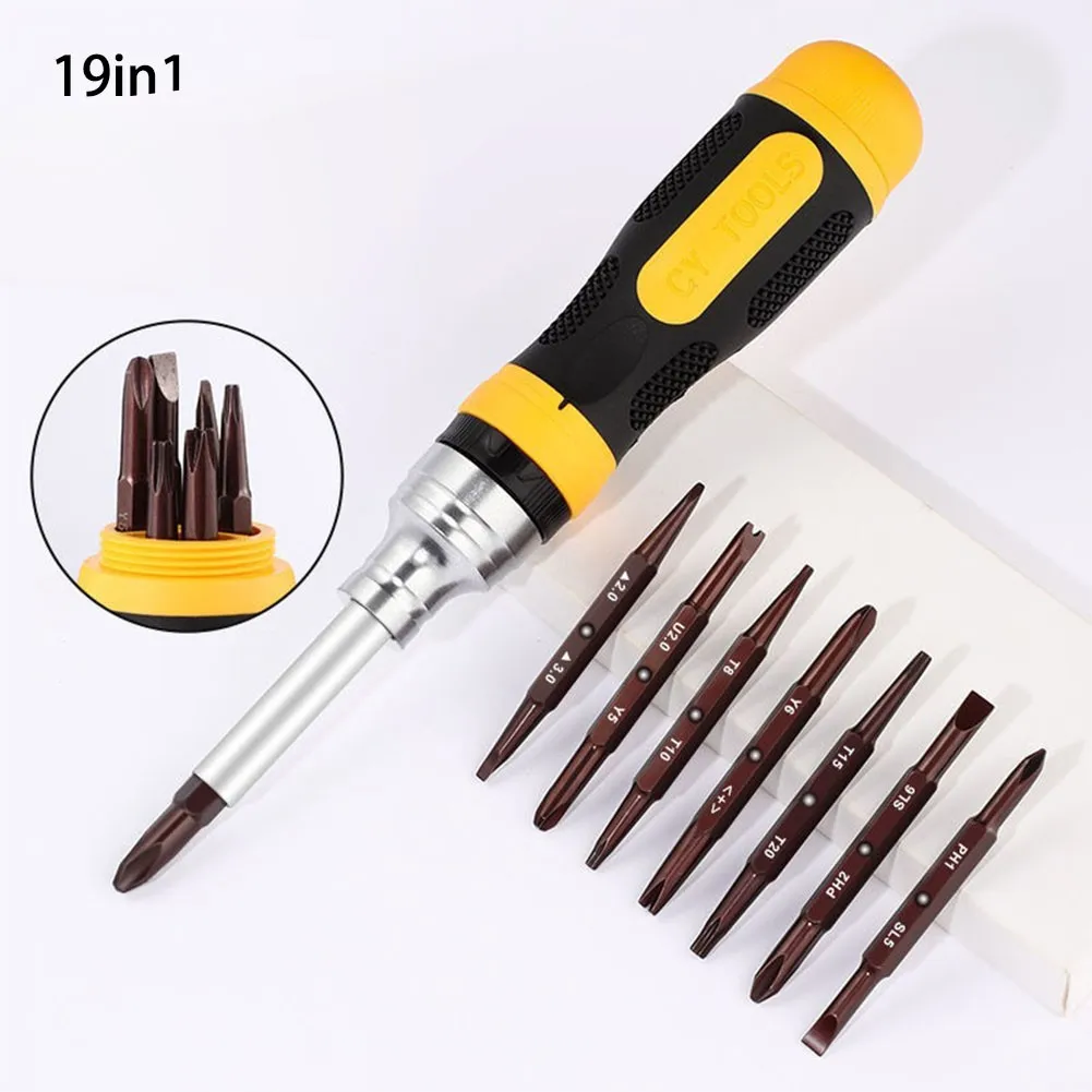10pcs Screwdrivers Nutdrivers 19in1 Creative Ratchet Mini Screwdriver Bit Portable Multi-Function Tool Set Hex Key Sockets
10pcs Screwdrivers Nutdrivers 19in1 Creative Ratchet Mini Screwdriver Bit Portable Multi-Function Tool Set Hex Key Sockets