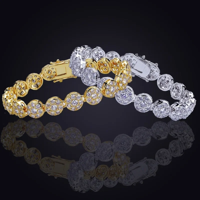 1pcs Hip Hop Around Petal Ladies Bracelet Women DIAMOND Jewelry White Gold Cubic Zirconia Round Petal Bracelet Trend Fashion
1pcs Hip Hop Around Petal Ladies Bracelet Women DIAMOND Jewelry White Gold Cubic Zirconia Round Petal Bracelet Trend Fashion