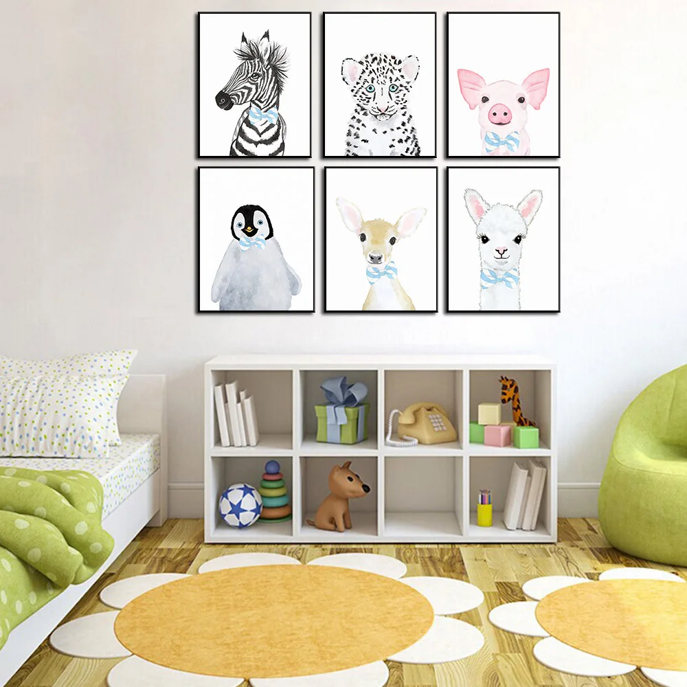 Rabbit Duck Panda Koala Pig Nursery Wall Art Canvas Painting Nordic Posters and Prints Animal Wall Pictures Baby Kids Room Decor
Rabbit Duck Panda Koala Pig Nursery Wall Art Canvas Painting Nordic Posters and Prints Animal Wall Pictures Baby Kids Room Decor