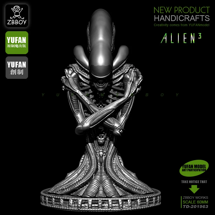 60 мм смолы бюст Alien 3 солдат рабочую силу чтобы сделать TD 201963|Наборы для сборки