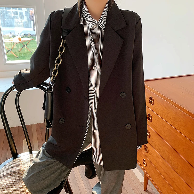 Black Suit Oversize Business Suit For Woman Blazer Female Clothes Women'S Spring Winter Autumn Jackets 2020 Female D0314
Black Suit Oversize Business Suit For Woman Blazer Female Clothes Women'S Spring Winter Autumn Jackets 2020 Female D0314