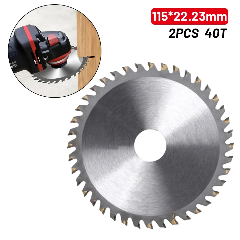 2Pcs 115mm 40T Circular Saw Blade Disc Angle Grinder Carbide Cutting Disc Rotating Wheel Tool Accessories Wood Plastic Cutting
2Pcs 115mm 40T Circular Saw Blade Disc Angle Grinder Carbide Cutting Disc Rotating Wheel Tool Accessories Wood Plastic Cutting