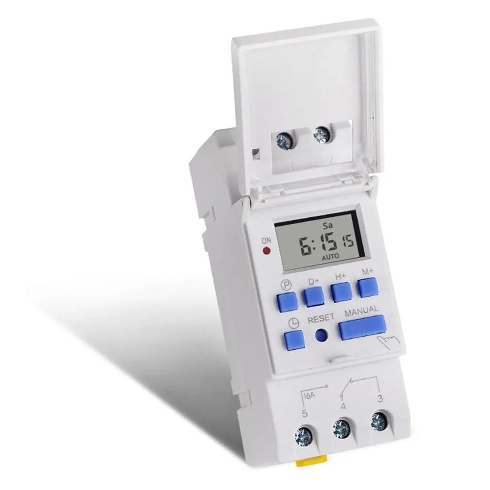SINOTIMER Electronic Weekly 7 Days Programmable Digital TIME Relay Timer Switch Control AC 220V Din Rail Mount
SINOTIMER Electronic Weekly 7 Days Programmable Digital TIME Relay Timer Switch Control AC 220V Din Rail Mount