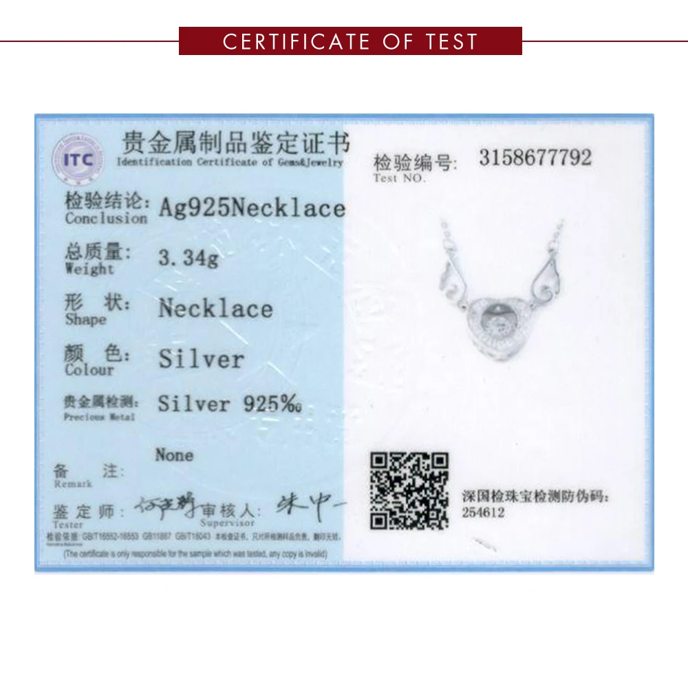 LEKANI S925 Sterling Silver Necklace For Women Heart Shape Inlay Zircon Angel Wings Trendy Valentine Party Gifts Fine Jewelry
LEKANI S925 Sterling Silver Necklace For Women Heart Shape Inlay Zircon Angel Wings Trendy Valentine Party Gifts Fine Jewelry