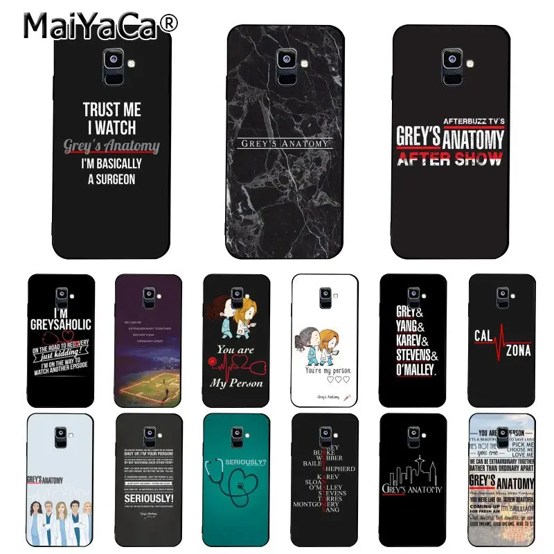 MaiYaCa Американский ТВ Анатомия Greys чехол для телефона Samsung Galaxy A51 A71 A80 A7 A8 A6 Plus A70 A9 2018