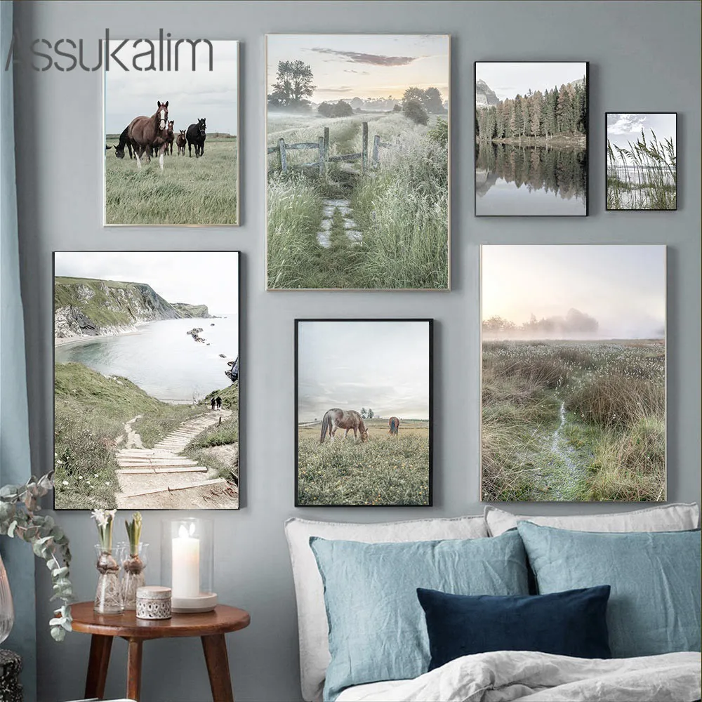 Grassland Paintings Horse Wall Art Poster Meadow Natural Scenery Canvas Print Nordic Posters And Prints Living Room Decoration
Grassland Paintings Horse Wall Art Poster Meadow Natural Scenery Canvas Print Nordic Posters And Prints Living Room Decoration