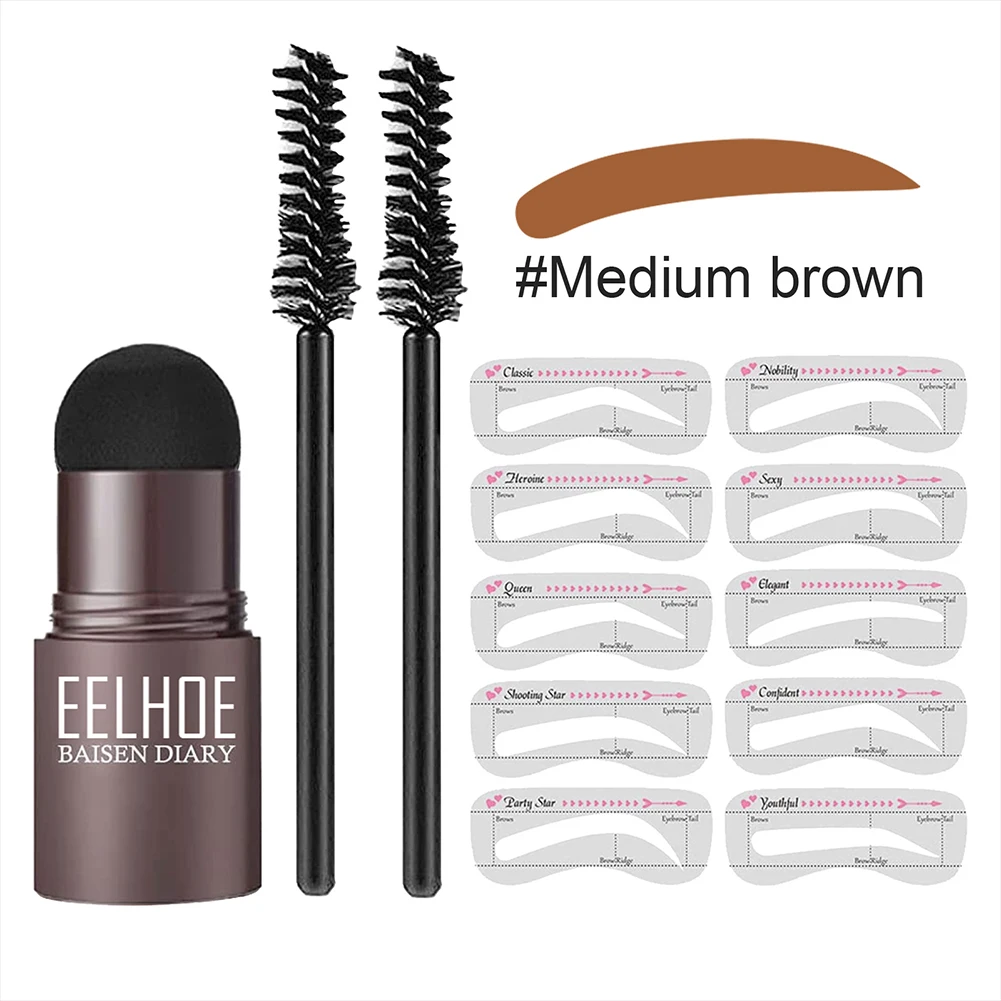 Shaping Kit Stamp Eyebrow Pencil and 5 Pairs Brow Stencils Kit Pen Cosmetics Waterproof Natural Color Eye Makeup
Shaping Kit Stamp Eyebrow Pencil and 5 Pairs Brow Stencils Kit Pen Cosmetics Waterproof Natural Color Eye Makeup