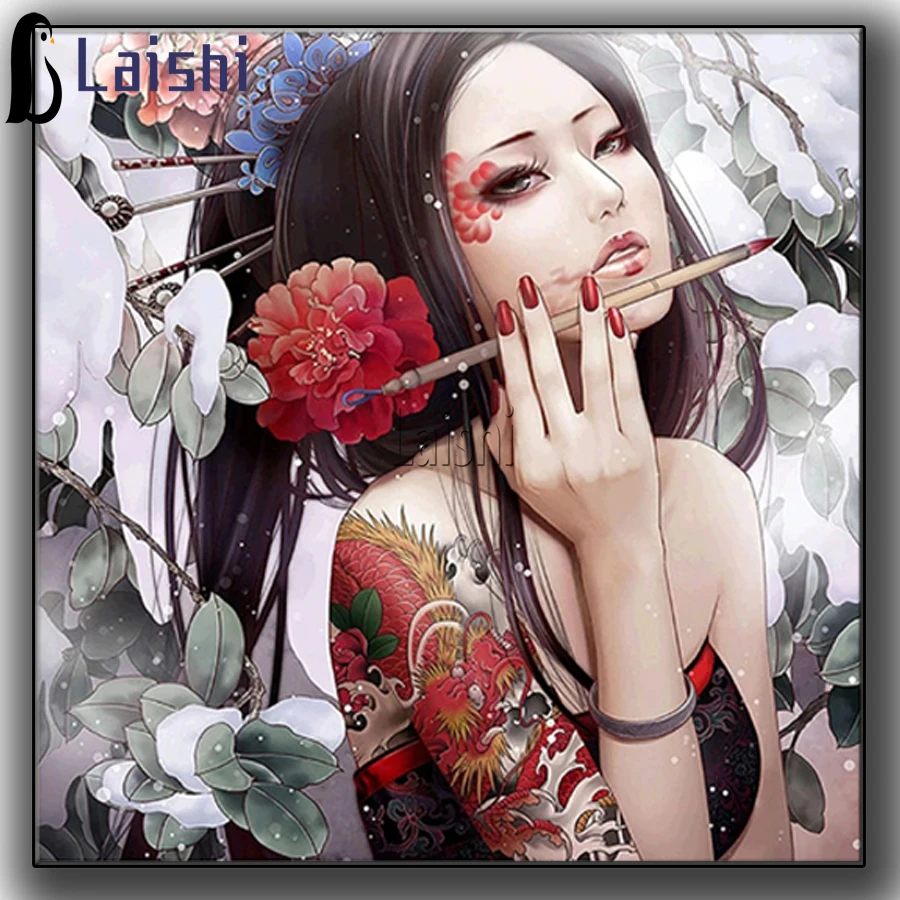 DIY Diamond Painting Full Square Drill Janpenese geisha Girl Diamond Mosaic Kits Rhinestone Embroidery Cross Stitch Drop Ship
DIY Diamond Painting Full Square Drill Janpenese geisha Girl Diamond Mosaic Kits Rhinestone Embroidery Cross Stitch Drop Ship