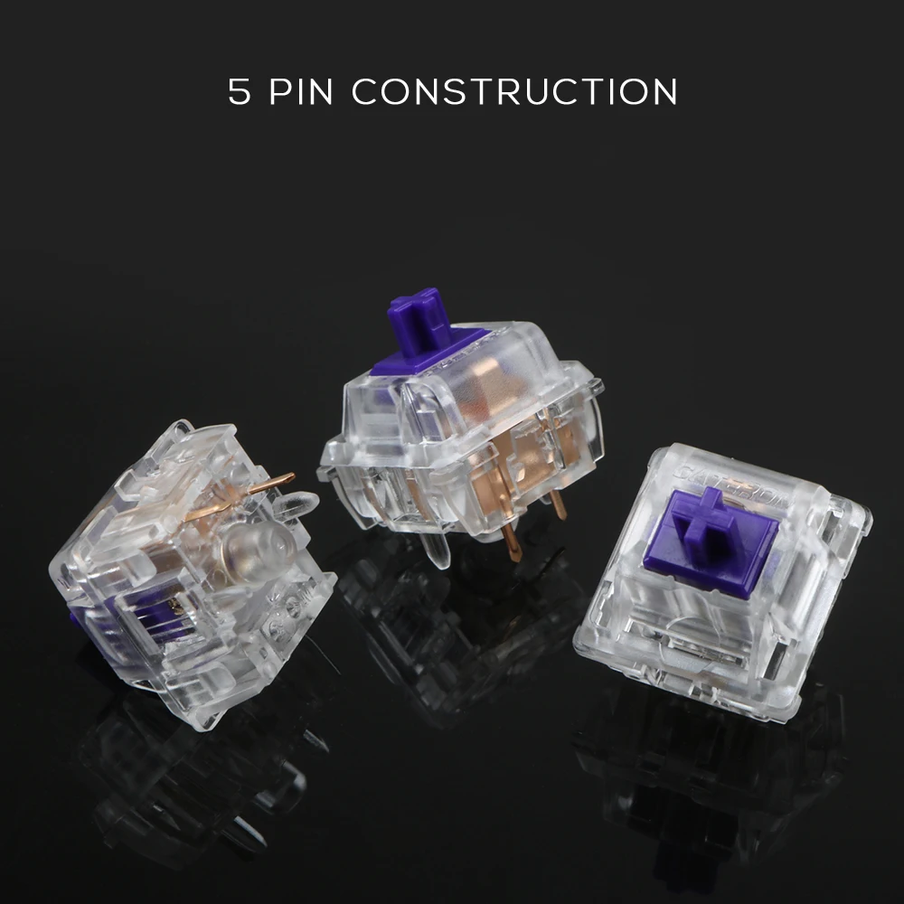 Zealio переключатели тактильные V2 62g 67g 78g фиолетовая механическая клавиатура по