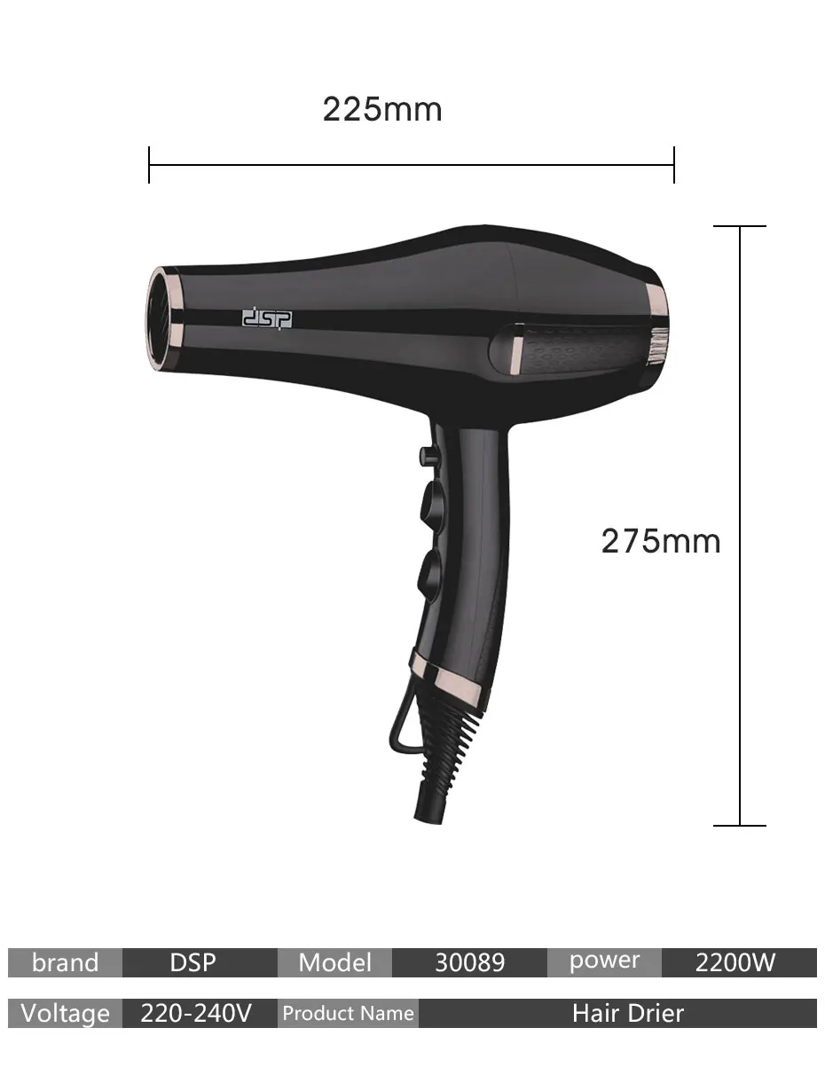 DSP hair salon equipment hair dryer professional hair salon equipment Collecting Nozzle CE CN(Origin)
DSP hair salon equipment hair dryer professional hair salon equipment Collecting Nozzle CE CN(Origin)