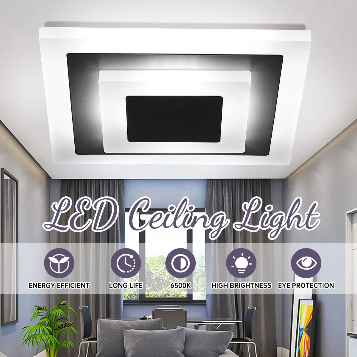 80W Modern Led Ceiling Lamp Luster Black White Led Ceiling Lamp for livingroom Lights Hallway Balcony Lights Fixtures
80W Modern Led Ceiling Lamp Luster Black White Led Ceiling Lamp for livingroom Lights Hallway Balcony Lights Fixtures