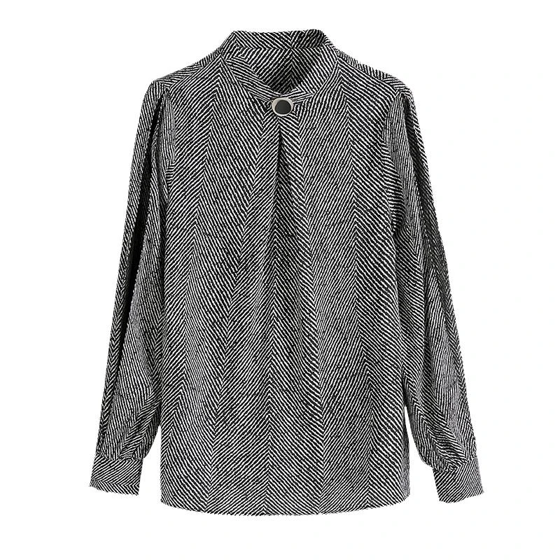 New Women's Chiffon Shirt Casual V-Neck Blouse Long Sleeve Hollow Out Elegant Loose Stripe Women's Tops DF3239
New Women's Chiffon Shirt Casual V-Neck Blouse Long Sleeve Hollow Out Elegant Loose Stripe Women's Tops DF3239