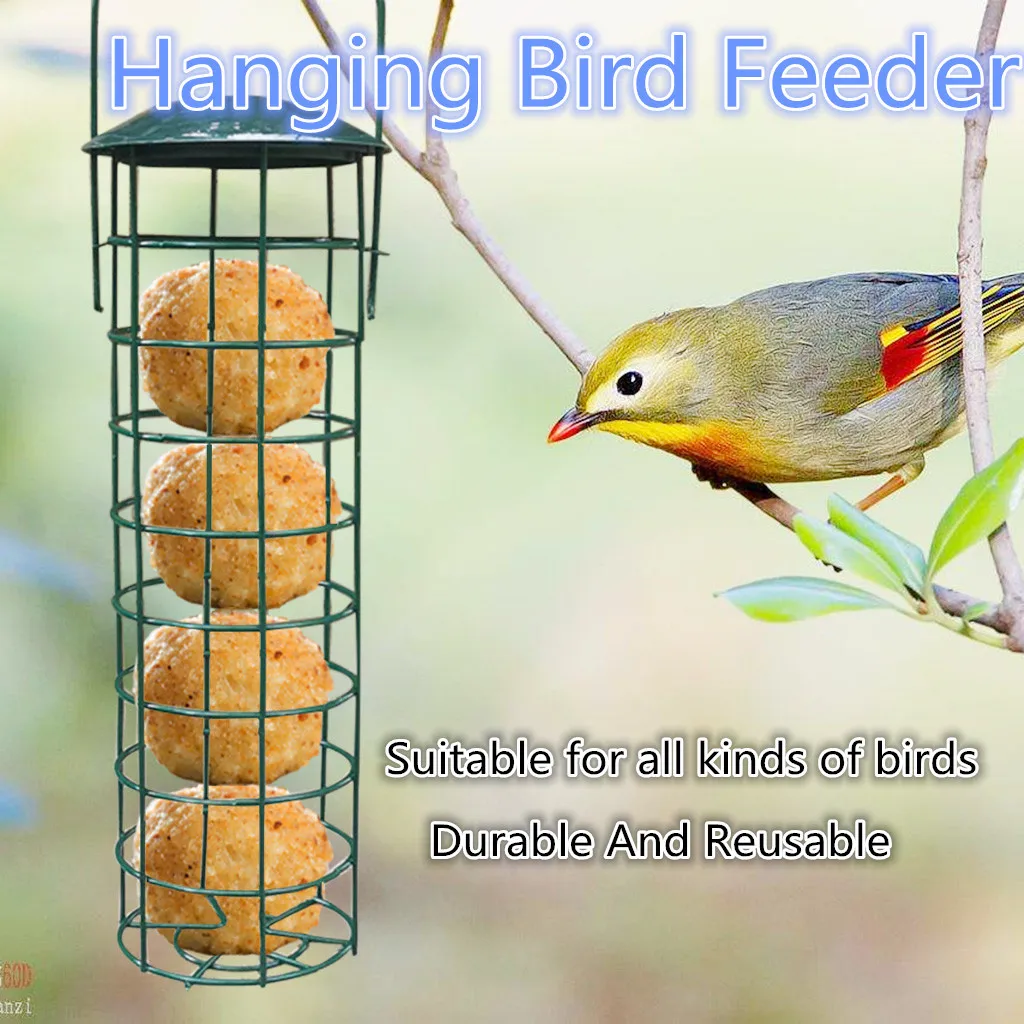 Wild Bird Metal Feeder Hanging Feeders Viewing Window For Garden Yard Decoration Refillable Practical Bird Feeder Cage 31x7cm
Wild Bird Metal Feeder Hanging Feeders Viewing Window For Garden Yard Decoration Refillable Practical Bird Feeder Cage 31x7cm