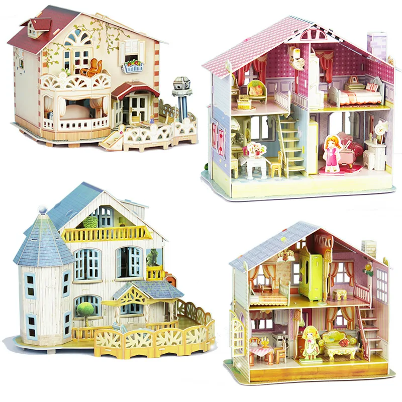 Villa Cottage DIY Hand-assembled 3D Three-dimensional Puzzle Paper House Building Model Children Adult DIY Puzzle
Villa Cottage DIY Hand-assembled 3D Three-dimensional Puzzle Paper House Building Model Children Adult DIY Puzzle