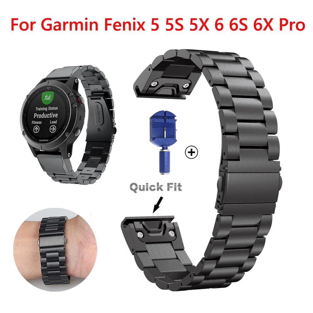 Ремешок из нержавеющей стали для Garmin Fenix 6 6X Pro 5 5X Plus 3HR, быстросъемный браслет для наручных часов Fenix6 Fenix5, 26 22 20 мм
Ремешок из нержавеющей стали для Garmin Fenix 6 6X Pro 5 5X Plus 3HR, быстросъемный браслет для наручных часов Fenix6 Fenix5, 26 22 20 мм