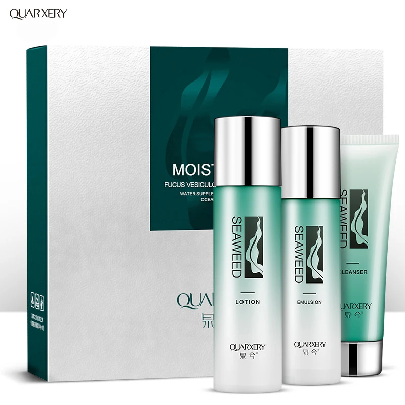 QUARXERY Face Care Sets Anti Aging Cleanser Toner Emulsion Cream Set Ink Algae Moisturizing Hydrating Skin Care Boutique Brand
QUARXERY Face Care Sets Anti Aging Cleanser Toner Emulsion Cream Set Ink Algae Moisturizing Hydrating Skin Care Boutique Brand