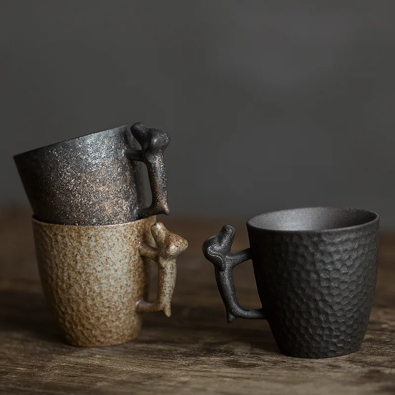 Chinese Retro Style Personality Ceramic Handgrip Tea Cup Designer Vintage Handmade Teaware Coffee Mug Chinese Coarse Pottery Cup
Chinese Retro Style Personality Ceramic Handgrip Tea Cup Designer Vintage Handmade Teaware Coffee Mug Chinese Coarse Pottery Cup