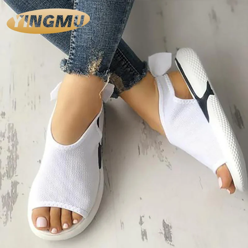 Woman sandal Mesh peep toe Chunky sandals Wedges shoes for women Soft Beach shoes White Black Summer woman shoe platform sandals
Woman sandal Mesh peep toe Chunky sandals Wedges shoes for women Soft Beach shoes White Black Summer woman shoe platform sandals