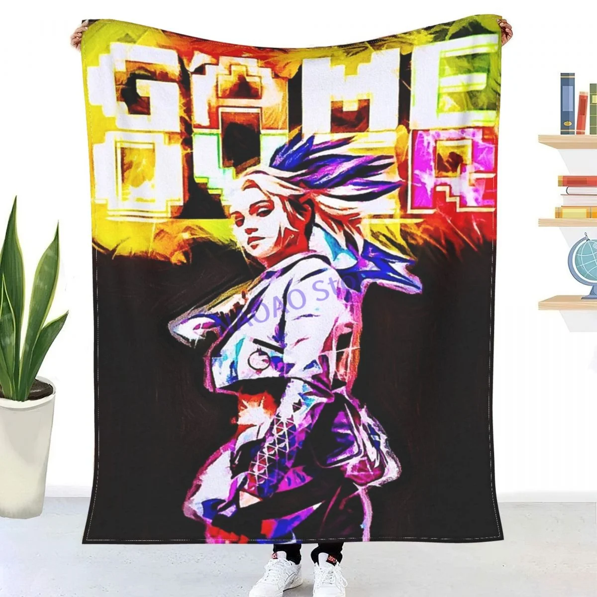 Anime Gamer Girl Throw Blanket Sheets on the bed Blankets on the sofa Decorative lattice bedspreads Happy nap for children
Anime Gamer Girl Throw Blanket Sheets on the bed Blankets on the sofa Decorative lattice bedspreads Happy nap for children