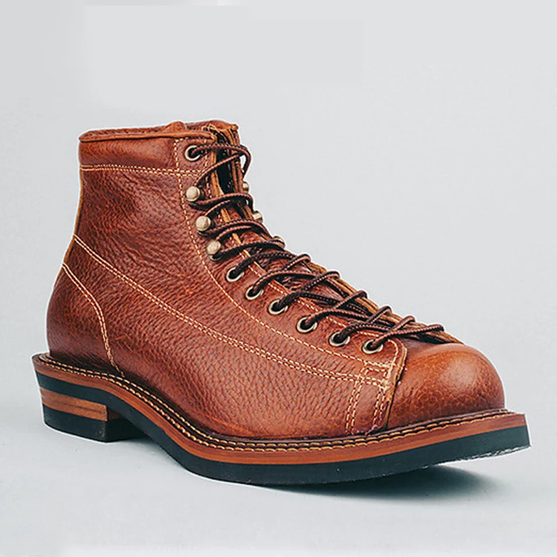 Genuine Leather Winter Shoes Vintage Boots For Men British Style Men's Military Boot
Genuine Leather Winter Shoes Vintage Boots For Men British Style Men's Military Boot