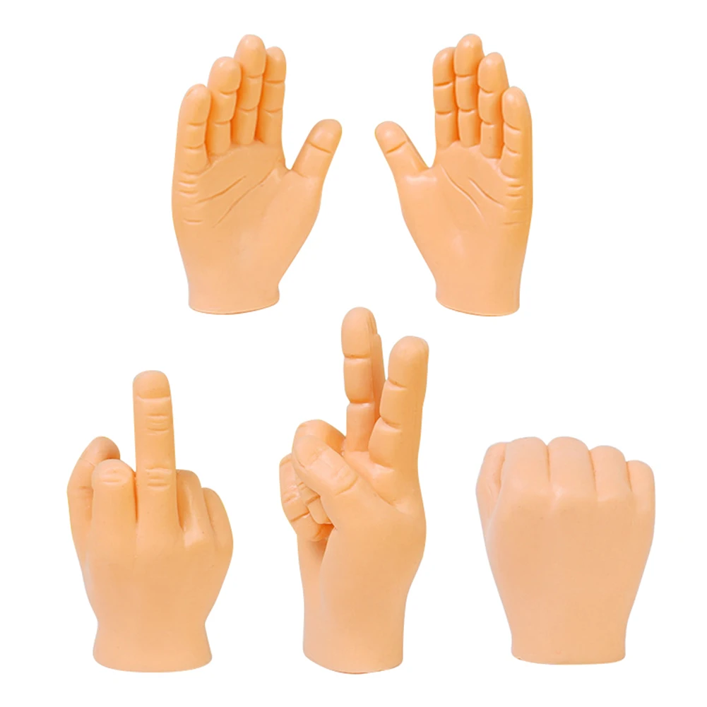 5pcs Mini Funny Finger Sleeve Novelty Puppet Simulation Hand Creative Toys Children Toy New Funny Tiny Hand Game Party
5pcs Mini Funny Finger Sleeve Novelty Puppet Simulation Hand Creative Toys Children Toy New Funny Tiny Hand Game Party