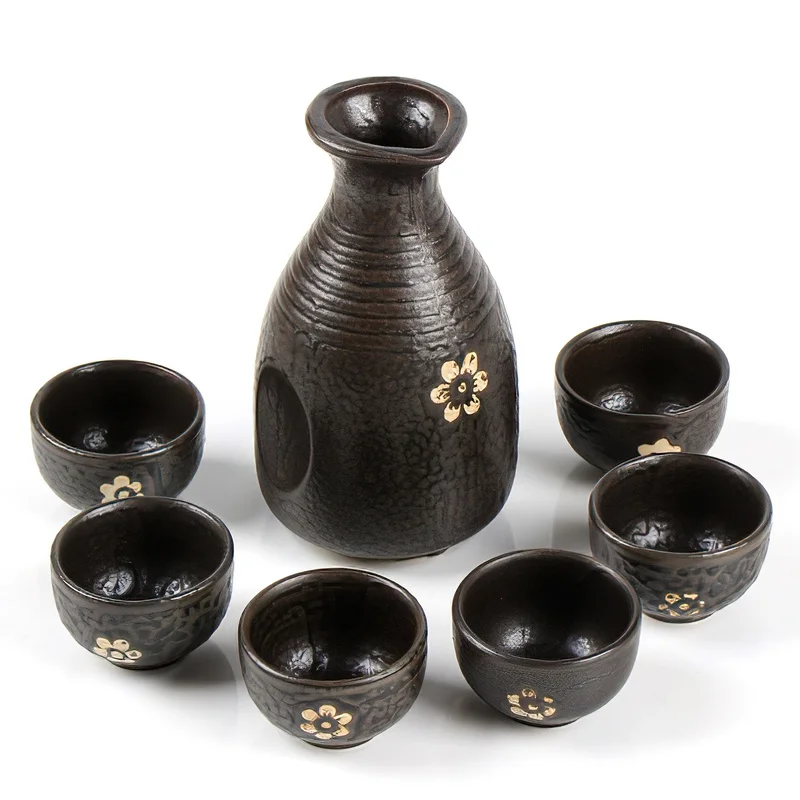 Ceramics Wine Pot Waterware Black Flower 300ML Cup Porcelain Sake Japanese Bar Decoration Household Kitchen Supplies Drinkware
Ceramics Wine Pot Waterware Black Flower 300ML Cup Porcelain Sake Japanese Bar Decoration Household Kitchen Supplies Drinkware