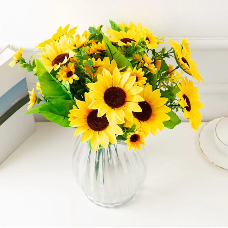 Artificial Flower Sunflower Filigree Cloth Home Decoration DIY Handmade Decoration Flower Arrangement Garden Decoration Flores
Artificial Flower Sunflower Filigree Cloth Home Decoration DIY Handmade Decoration Flower Arrangement Garden Decoration Flores