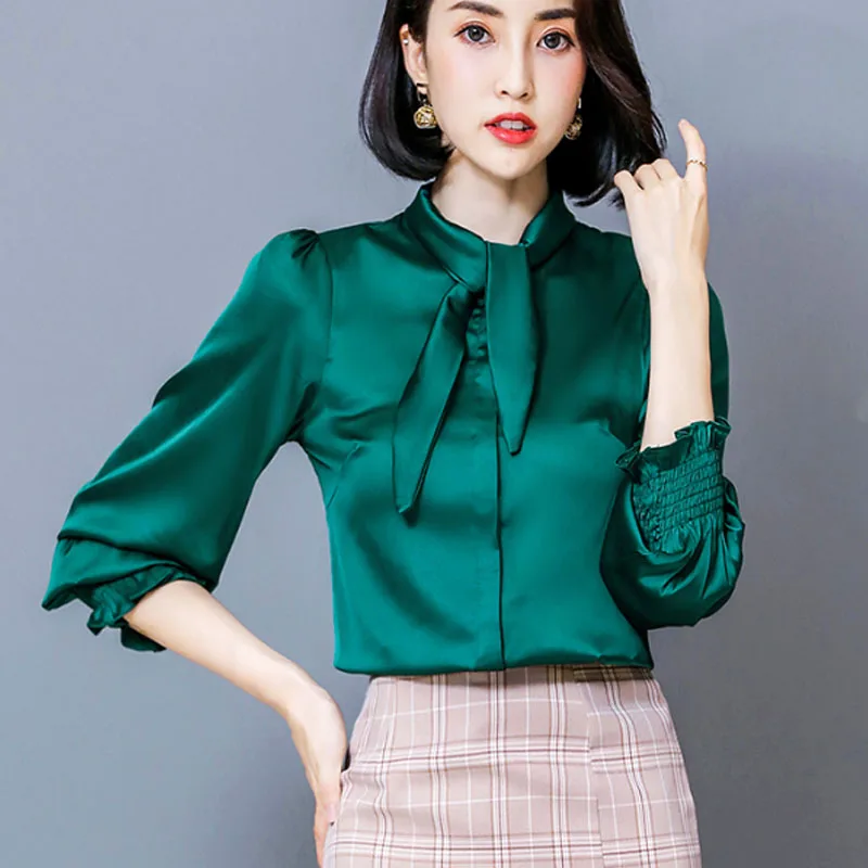 Blusas Mujer De Moda 2021 Autumn Fashion Office Lady Shirts Casual Solid Women Tops Long Sleeve Bow Women Blouses 6225 50
Blusas Mujer De Moda 2021 Autumn Fashion Office Lady Shirts Casual Solid Women Tops Long Sleeve Bow Women Blouses 6225 50