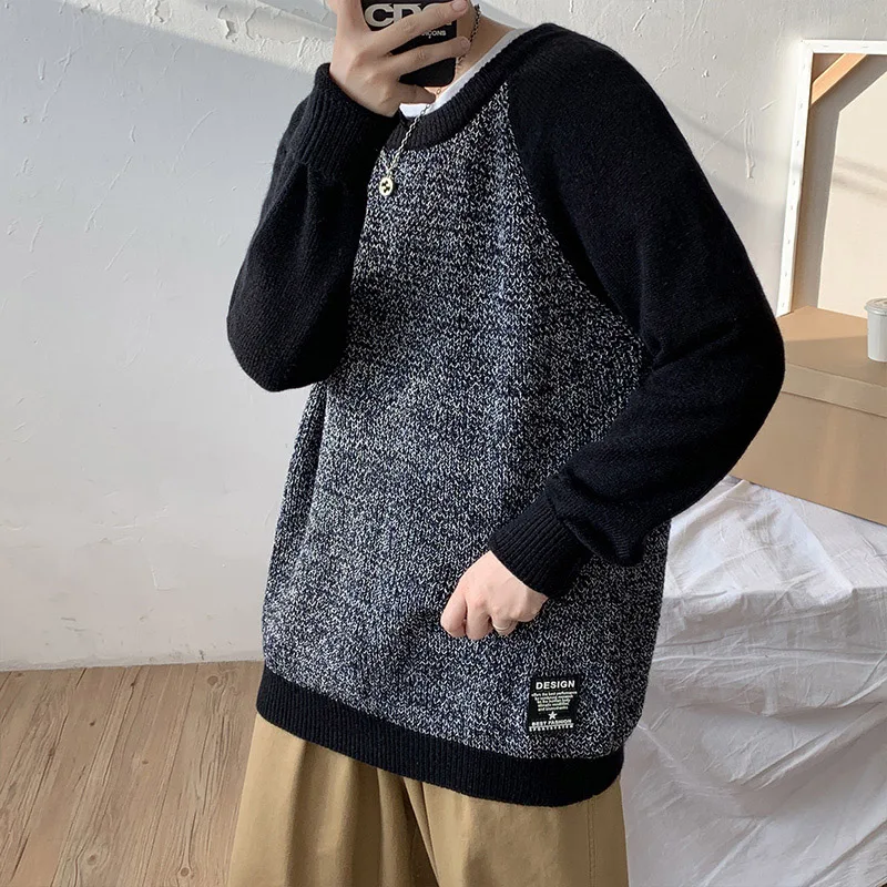 Autumn Warm Sweater Men Harajuku Fashion Knitted Streetwear Patchwork Pullover O-Neck Fit Casual Male Sweaters
Autumn Warm Sweater Men Harajuku Fashion Knitted Streetwear Patchwork Pullover O-Neck Fit Casual Male Sweaters
