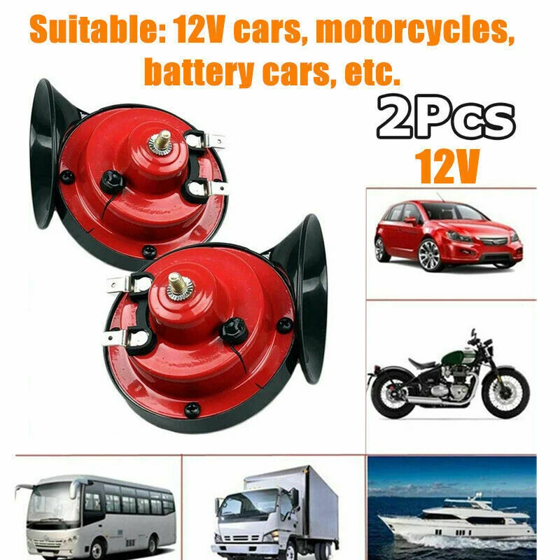 Universal 300DB Loud Car Air Horn 12V Trumpet Super Train Horn for Trucks Vehicle Horn Dual-tone Electric Snail Air Horn
Universal 300DB Loud Car Air Horn 12V Trumpet Super Train Horn for Trucks Vehicle Horn Dual-tone Electric Snail Air Horn