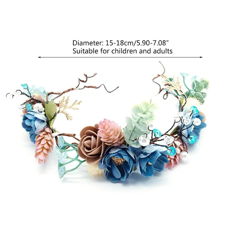 Boho Bride Wedding Jewelry Headdress Gold Copper Leaf Imitation Floral Headband
Boho Bride Wedding Jewelry Headdress Gold Copper Leaf Imitation Floral Headband