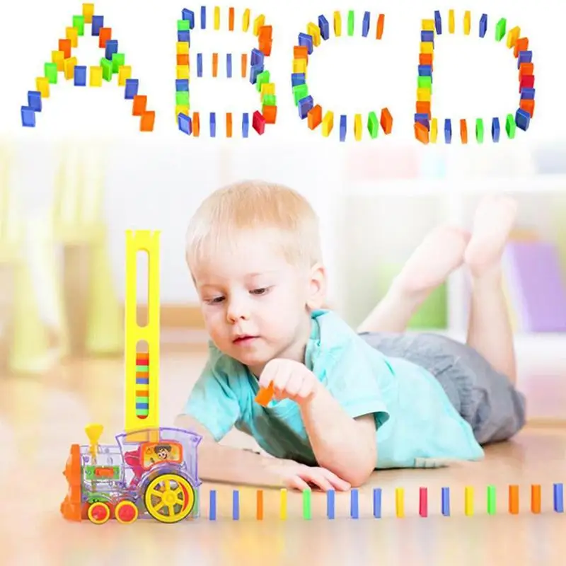1 Set Small Train Automatically Puts Domino Blocks Kit Classical Toys Children Shape Color Cognition Early Educational Toy
1 Set Small Train Automatically Puts Domino Blocks Kit Classical Toys Children Shape Color Cognition Early Educational Toy
