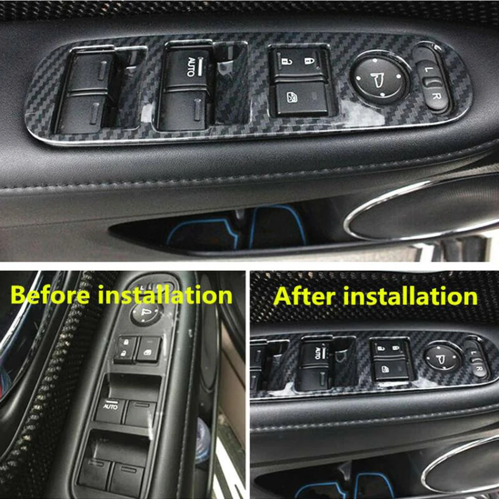 1Set / 4 Pcs Carbon Fiber Car Window Lifting Panel Cover Trim For Honda HR-V HRV 2014-2018 Car Replacement Accessories
1Set / 4 Pcs Carbon Fiber Car Window Lifting Panel Cover Trim For Honda HR-V HRV 2014-2018 Car Replacement Accessories