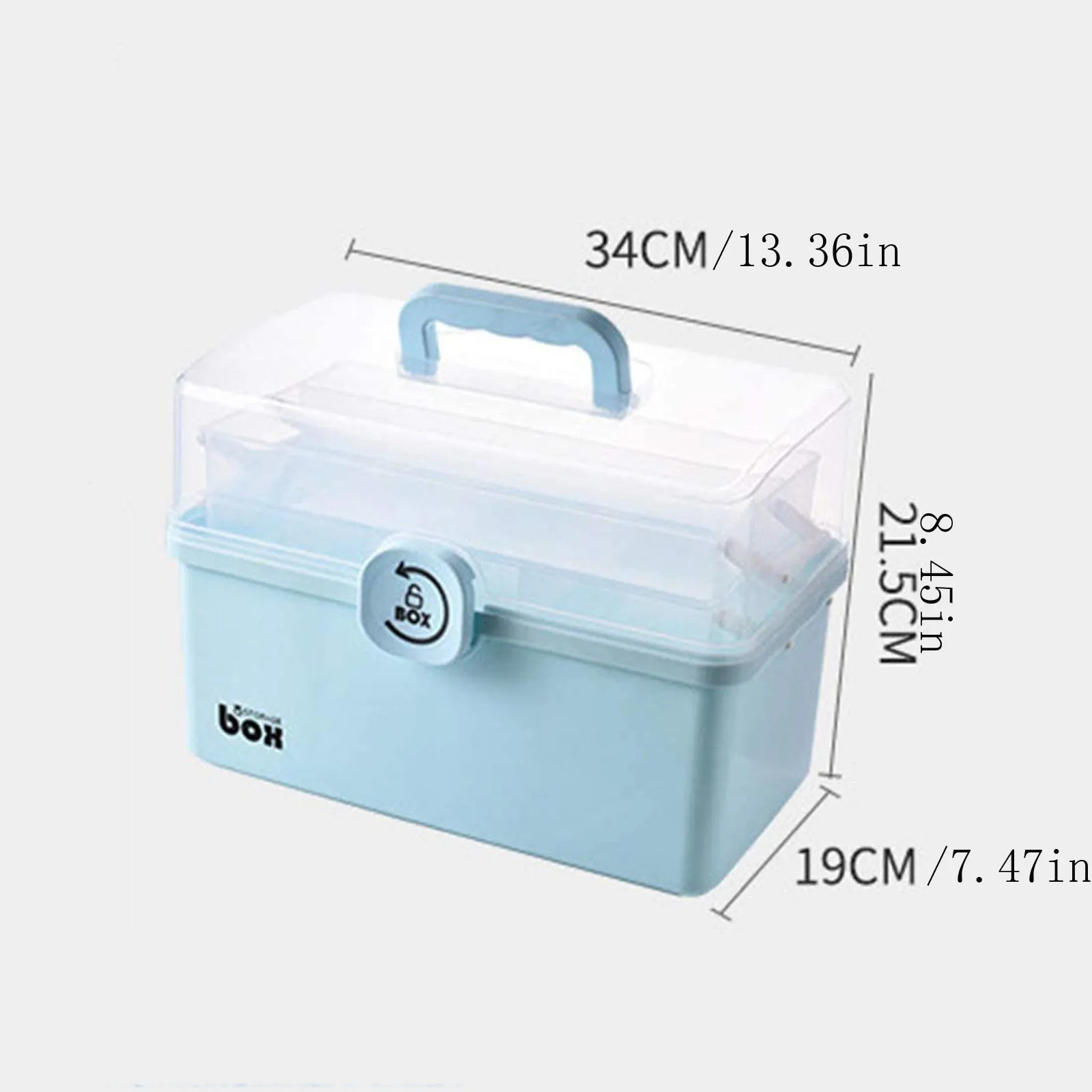 Portable First Aid Container Clear 3 Tiers Plastic Medicine Storage Box Large Capacity Family Emergency Kit Storage Organizer#g3
Portable First Aid Container Clear 3 Tiers Plastic Medicine Storage Box Large Capacity Family Emergency Kit Storage Organizer#g3