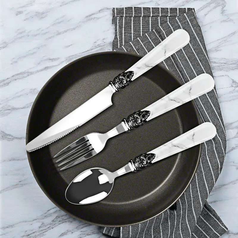 Fashion Europe Cutlery Set Creativity Stainless Steel Modern Reusable Utensil Kit Dinner Set Geschirr Home Decoration EC50cj
Fashion Europe Cutlery Set Creativity Stainless Steel Modern Reusable Utensil Kit Dinner Set Geschirr Home Decoration EC50cj