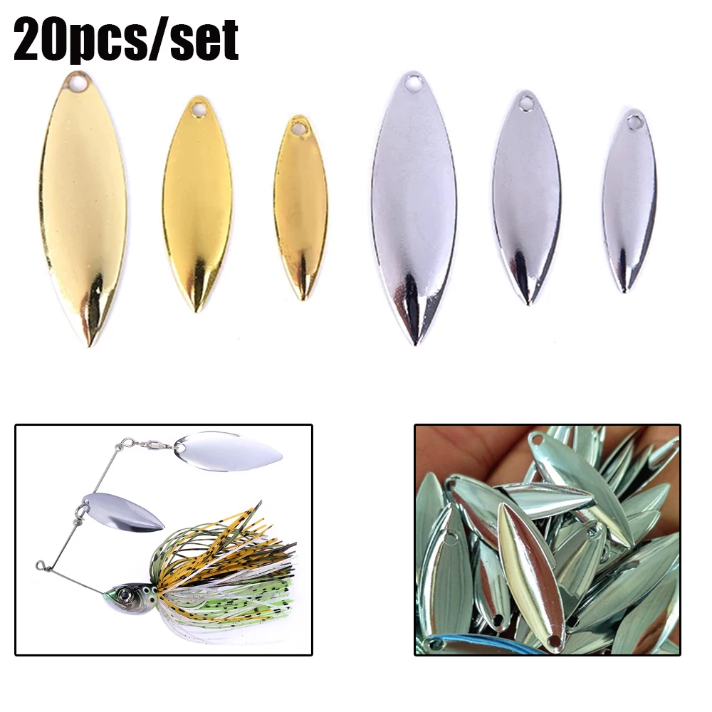 20pcs Spinner Tackle Vibration Sequin Smooth Nickel VIB Lure Fishing Attractor Spinner Blades Metal WillowMetal
20pcs Spinner Tackle Vibration Sequin Smooth Nickel VIB Lure Fishing Attractor Spinner Blades Metal WillowMetal